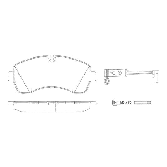 Pastillas Delanteras Para Crafter 2013-2018 Kingsteel
