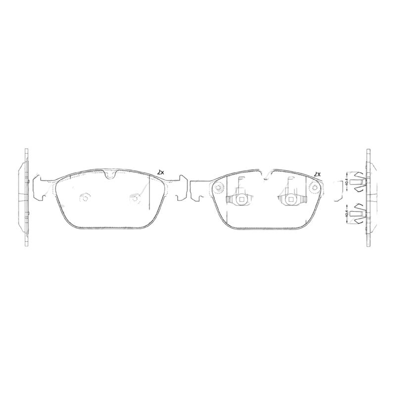 Pastillas Delanteras Volvo Xc-60 2010-2017 Nibk