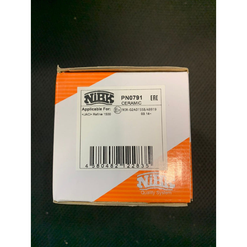 Pastillas Delanteras Jac S2 1.5 2016 - 2022 Nibk