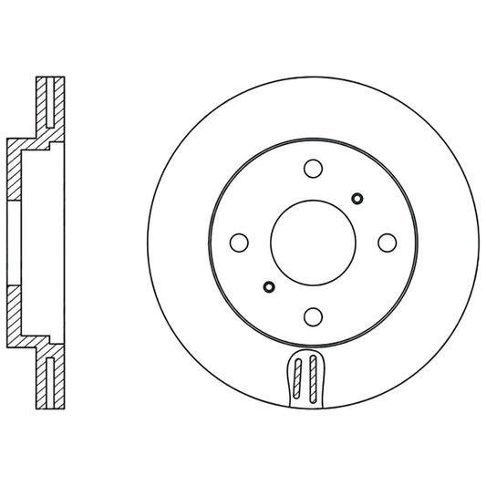 Discos Frenos Delanteros Toyota Yaris 2000 - 2006 Par