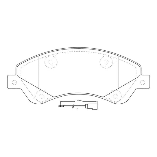 Pastillas De Frenos Delanteras Ford Transit 2.2 2008 - 2015