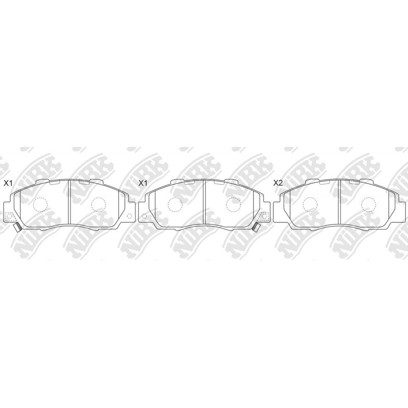 Pastillas Delanteras Honda Accord 2.0 1999 - 2002 Nibk