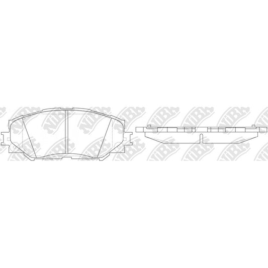 Pastillas Delanteras Para Auris 1.8 2012 - 2018 Nibk