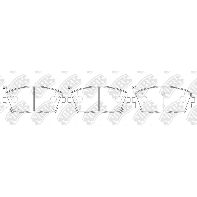 Pastillas Delanteras Para Morning 2011 -2017 Nibk