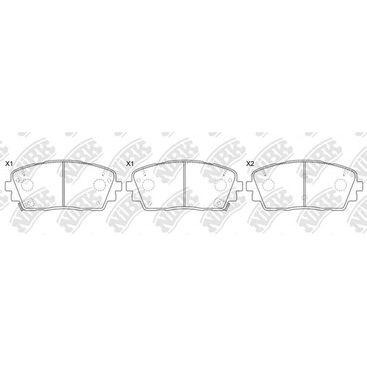 Pastillas Delanteras Para Morning 2011 -2017 Nibk