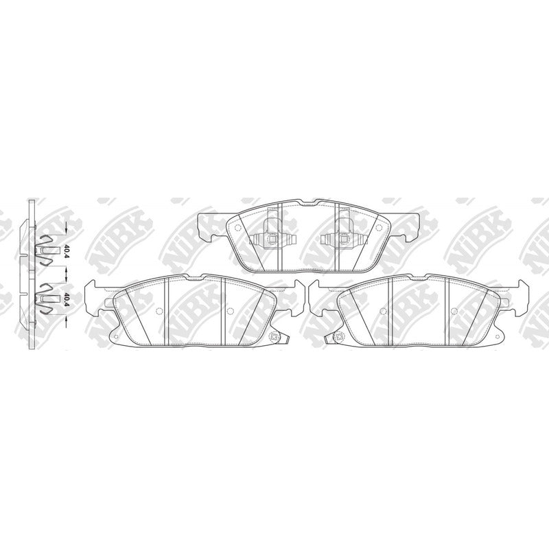 Pastillas Delanteras Great Wall Haval H6-h7 2016 - 2022 Nibk