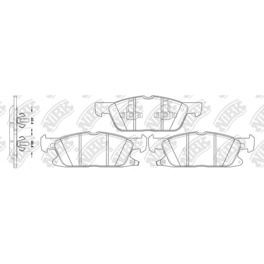 Pastillas Delanteras Great Wall Haval H6-h7 2016 - 2022 Nibk