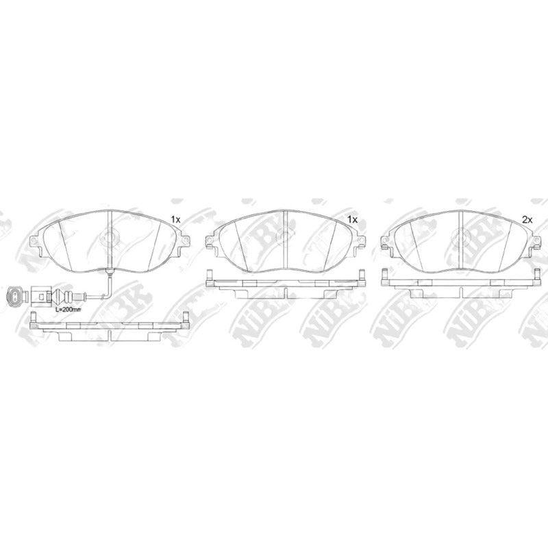 Pastillas De Frenos Delanteras Para Tiguan Allspace