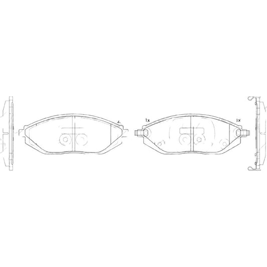 Pastillas De Frenos Delanteras Para Spark Gt 2010-2022
