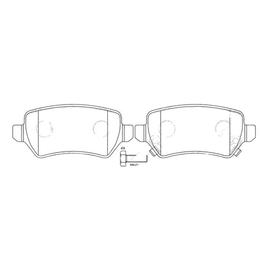 Pastilla Traseras Lifan X7 2020-2022