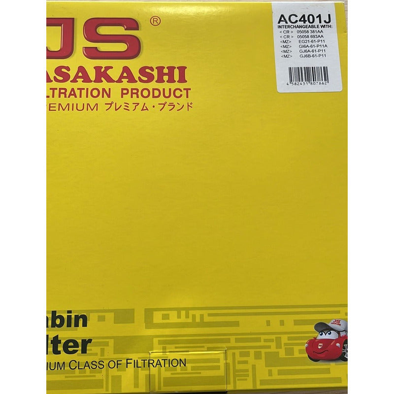 Filtro Cabina/polen Mazda Cx-7 2009 - 2022 Js Asakashi